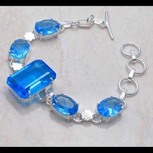 Beautiful Blue Topaz Bracelet